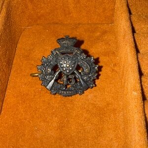 Pre WWI - 43rd Duke of Cornwall's Own Rifles Cap Badge -